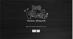 Desktop Screenshot of donvalentetequila.com